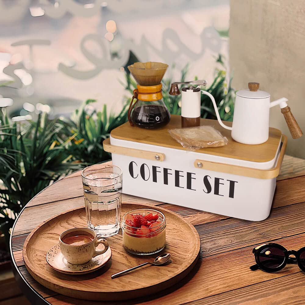 Pour Over Coffee Maker Set Pour Over Coffee Dripper Manual Coffee Mill Grinder glass pour over coffee maker
