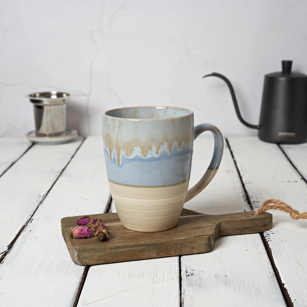 Ceramic Tea Cup with Infuser and Lid