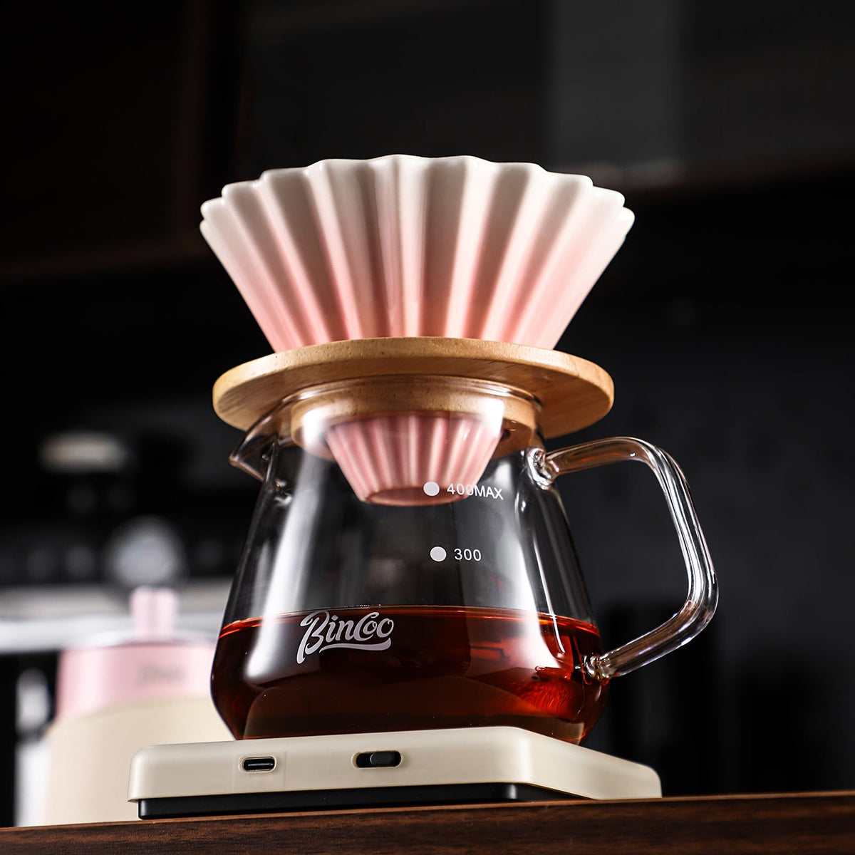 500ML Pour Over Coffee Maker Set with Filter Paper