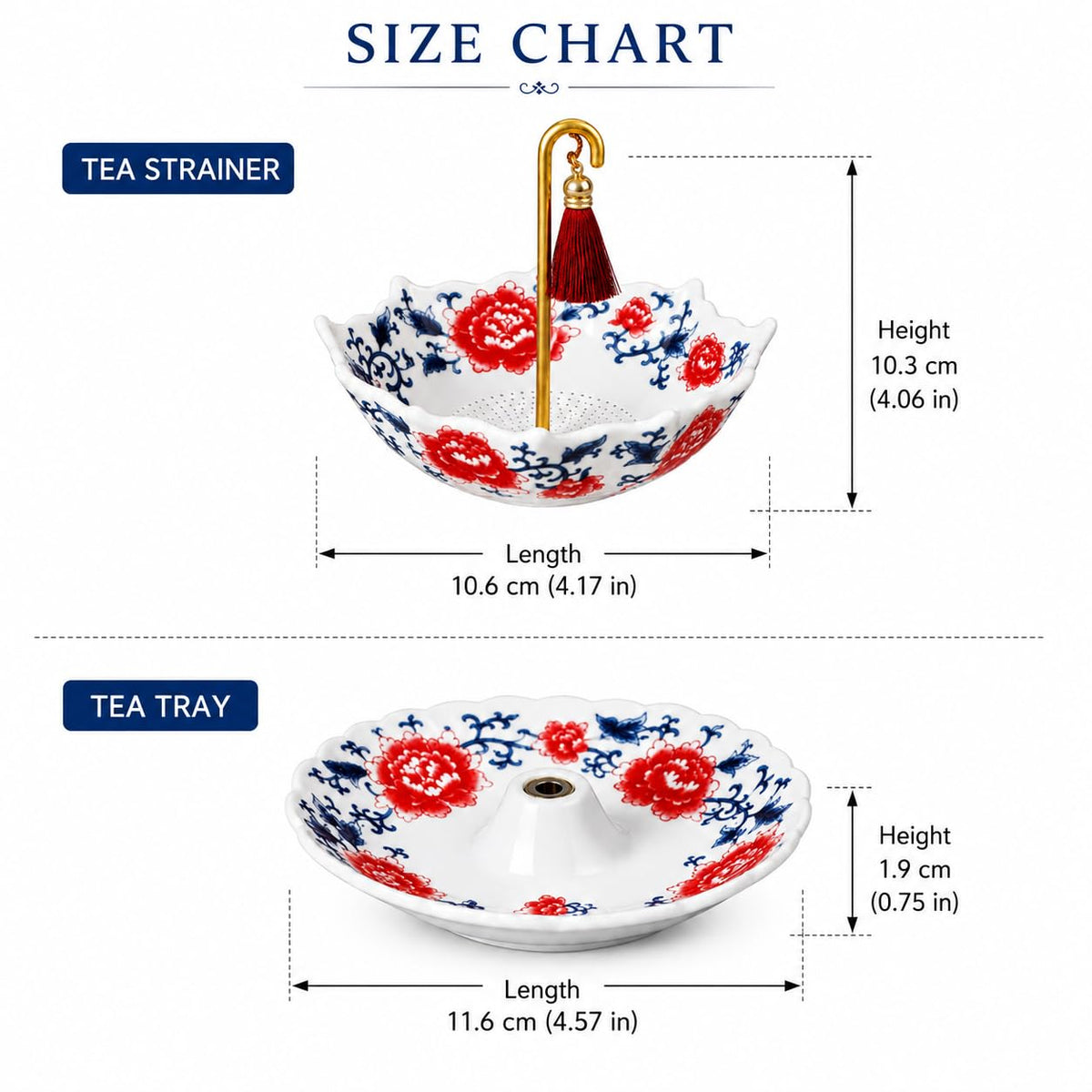 Ceramic Umbrella Tea Strainer for Loose Leaf Tea