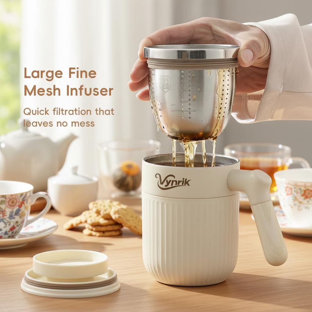Tea Infuser Cup Doubles As Insulated Coffee Mug