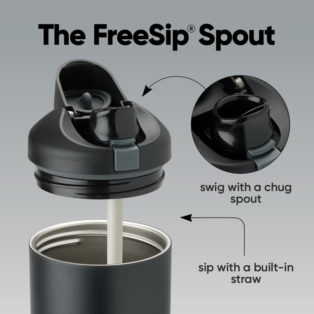 FreeSip Tumbler Stainless Steel Water Bottle 40 oz Very