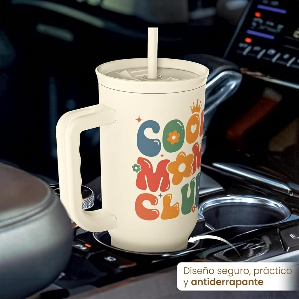 Mom Tumbler with Handle 40oz