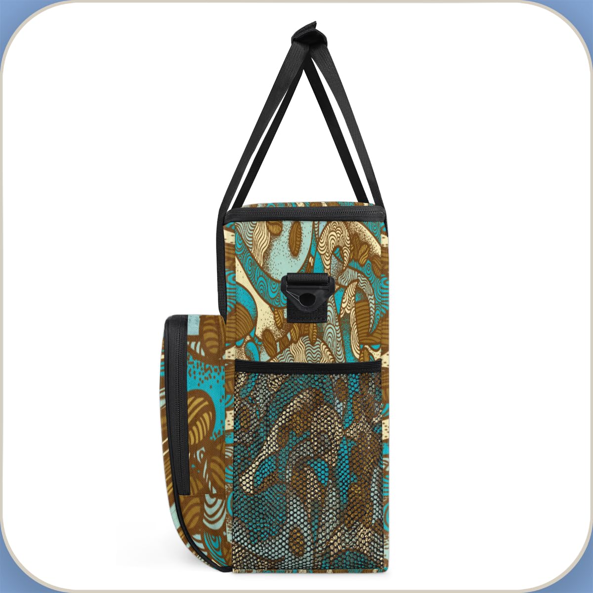 Vintage Boho Coffee Bean Maker Carring Bag Travel Carrying Storage Tote Compatible with Keurig K