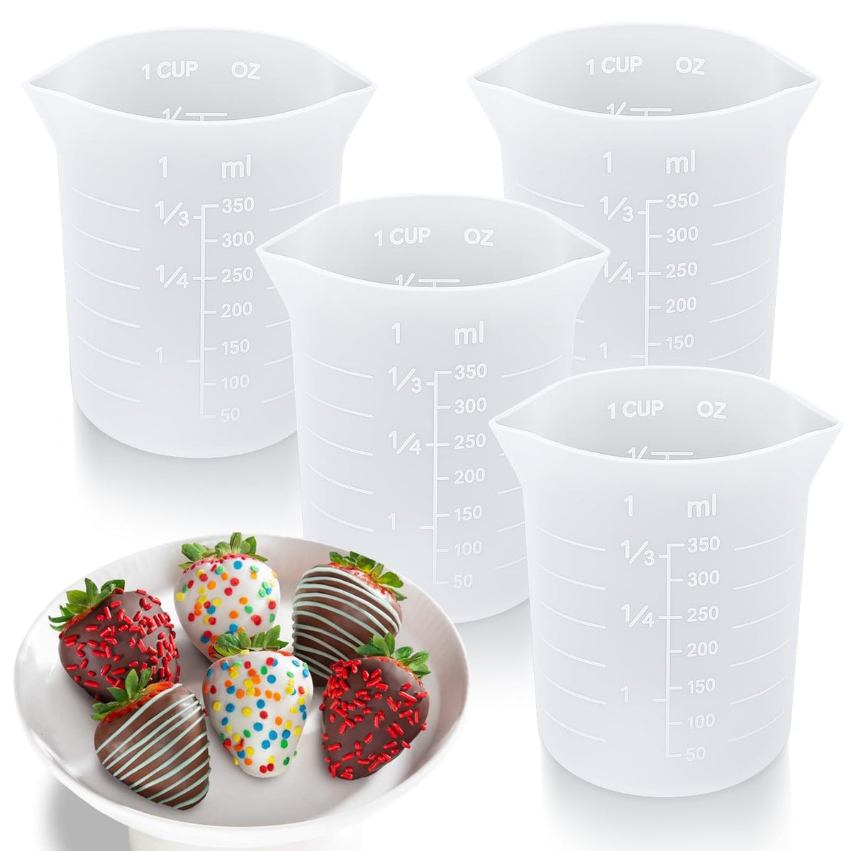 Silicone Cups for Melting Chocolate (4 Count)