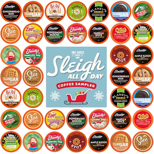 Sleigh All Day Holiday Coffee Pods Compatible with Keurig K Cup Brewers (40 Count)