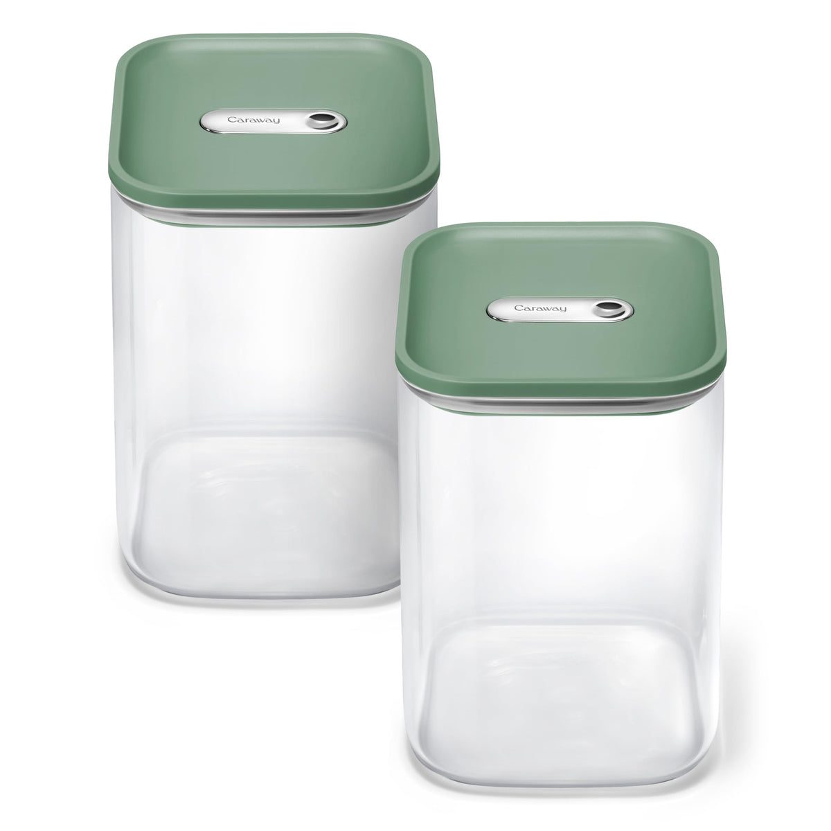 4 qt Glass Airtight Food Storage Containers with Lids (2 Count)