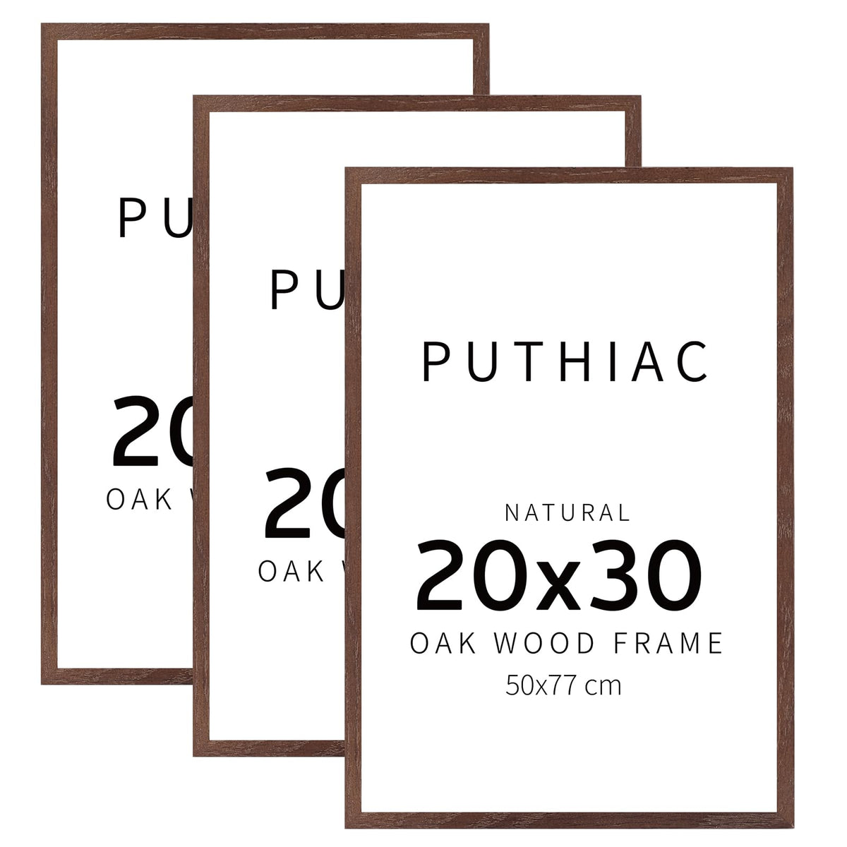 20x30 Solid Oak Wood Picture Frames (3 Count)