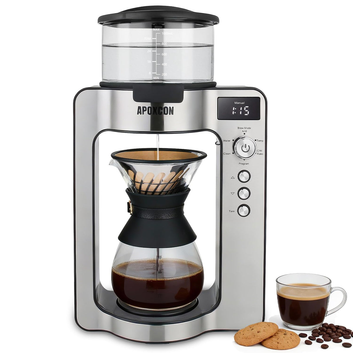 Automatic Drip Coffee Maker for Coffee Enthusiasts (33.814 Fl Oz)