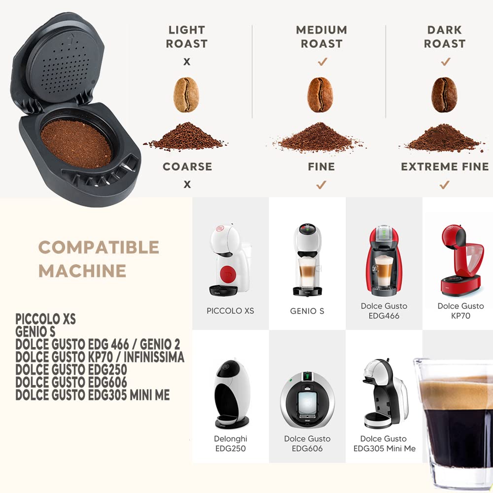 D’olce Gusto Converter Capsule Holder Adapter Directly Load Coffee Grind Version