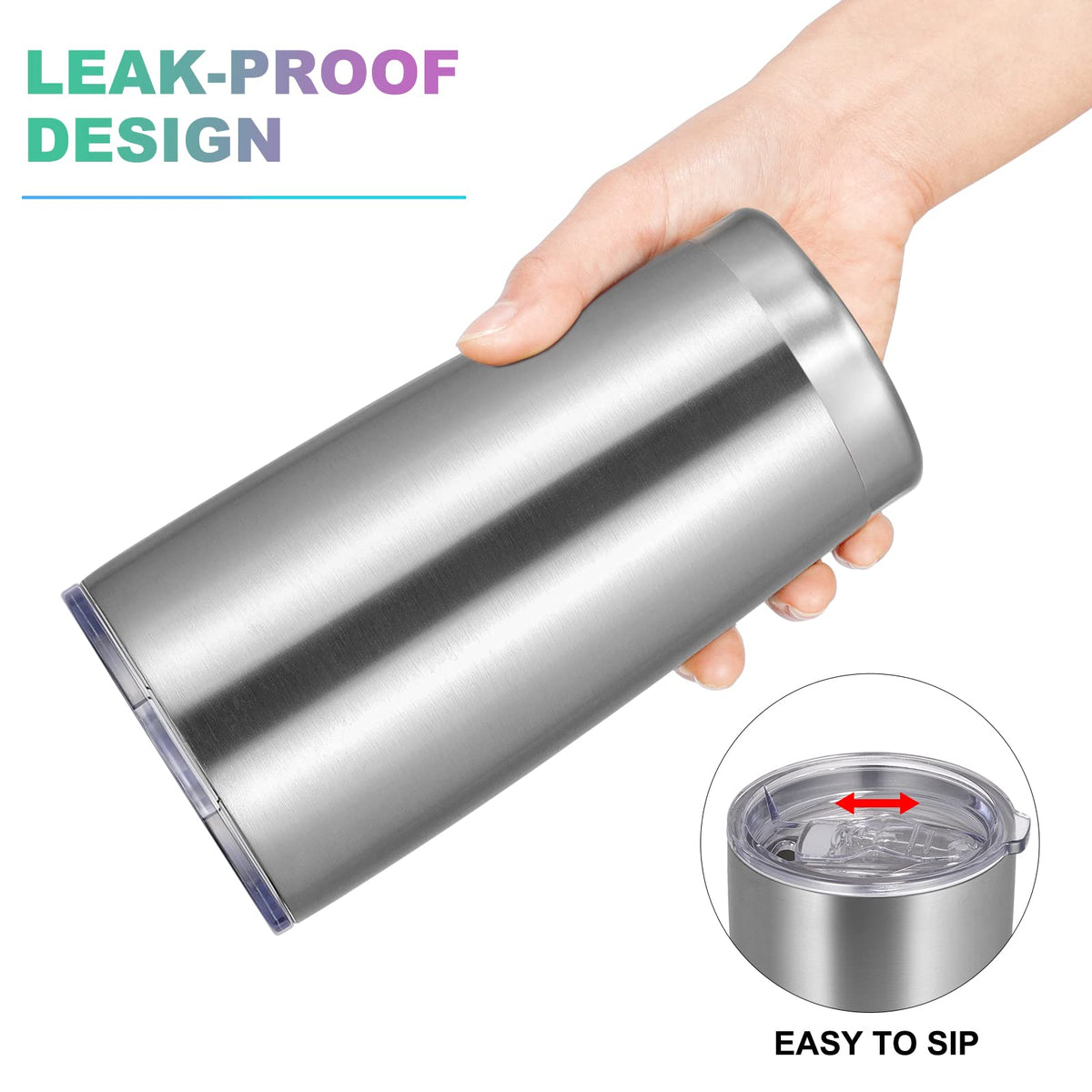 20oz Tumbler with Lid and Straw Stainless Steel Tumbler Cup Vacuum Insulated Double Wall Travel Coffee Mug Powder Coated Coffee Cup