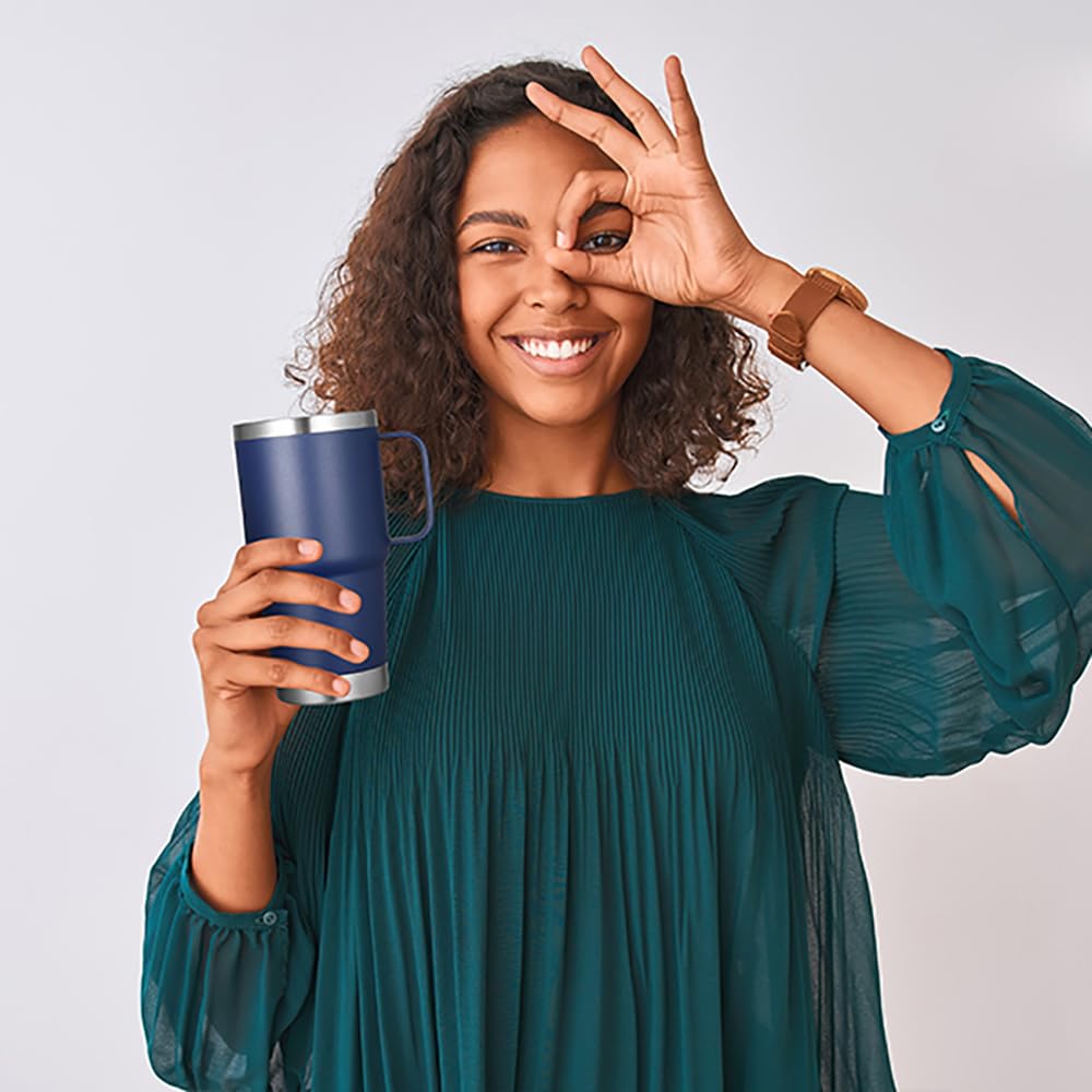 20 oz Tumbler with Handle Lid and Straw