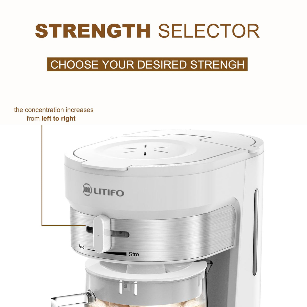 Iced Tea Maker and Iced Coffee Maker Brewing System with 2.5