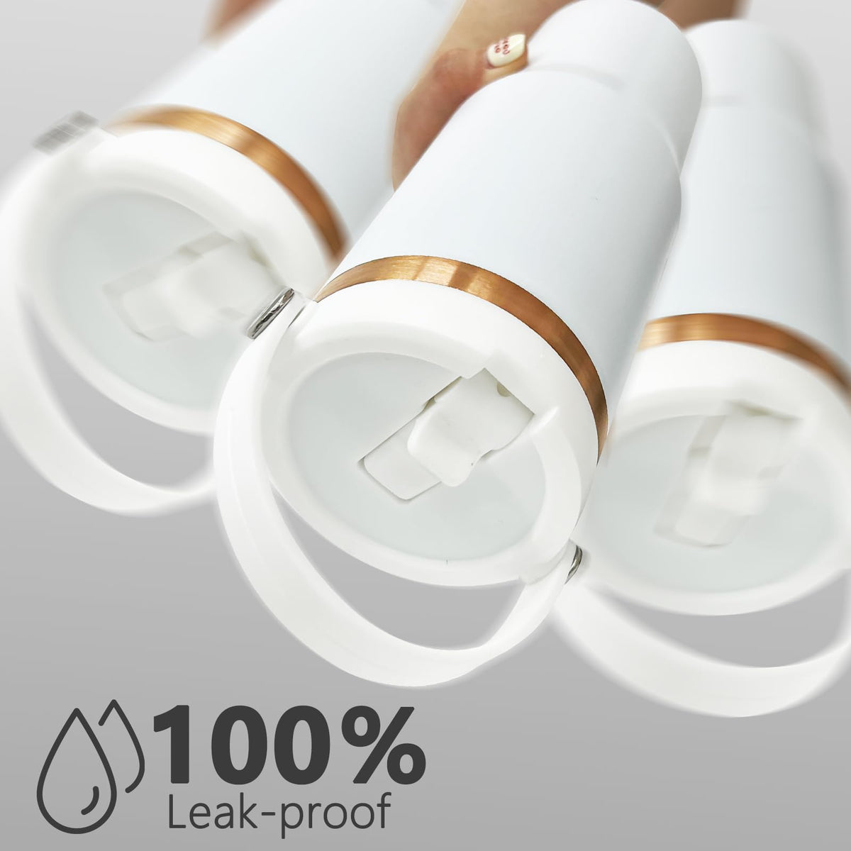 30 oz Tumbler Bulk with Top Handle and Flip Straw White (4 Count)