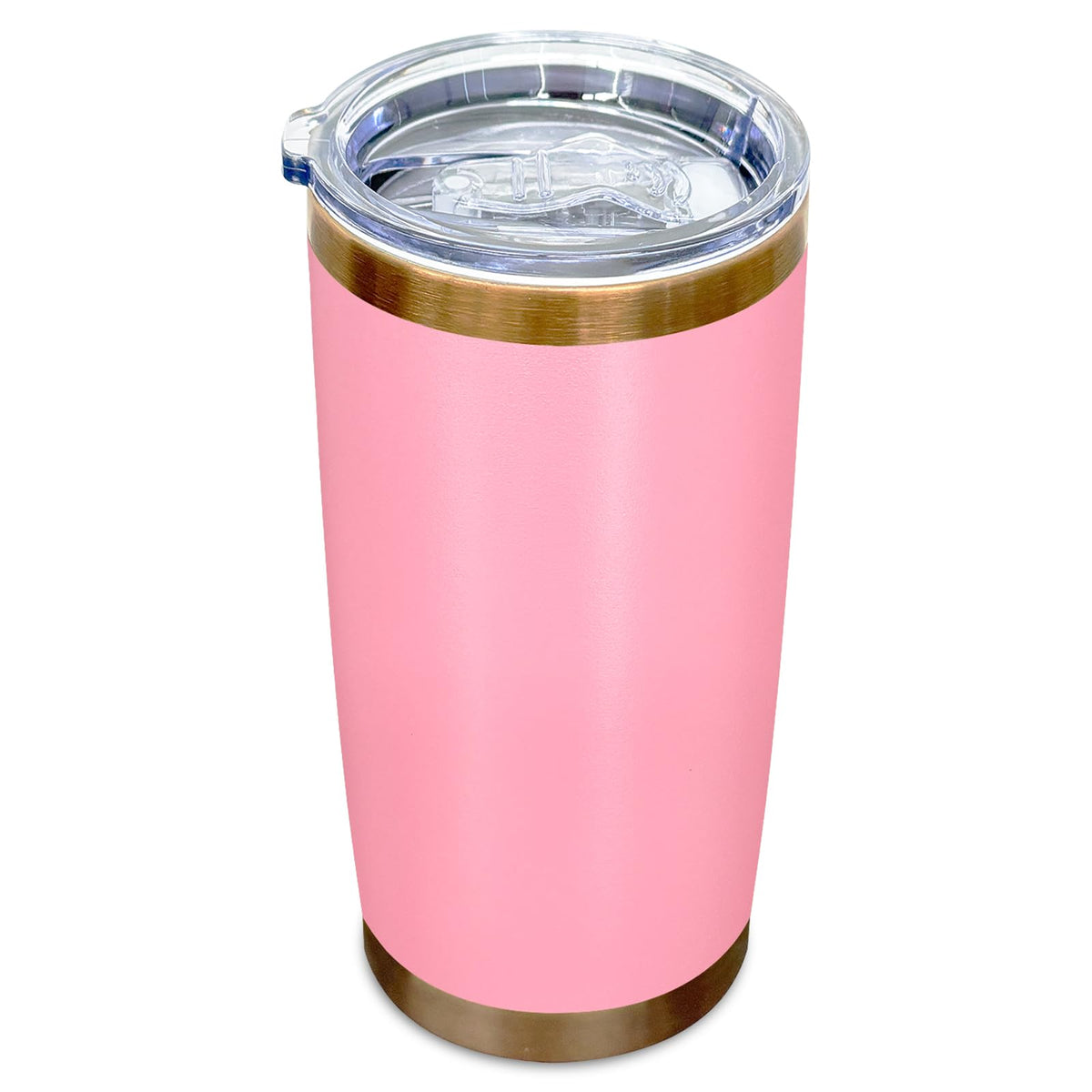20 oz Insulated Tumbler With Lid and Straw Pink