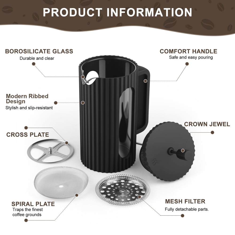 French Press Coffee Maker 21OZ