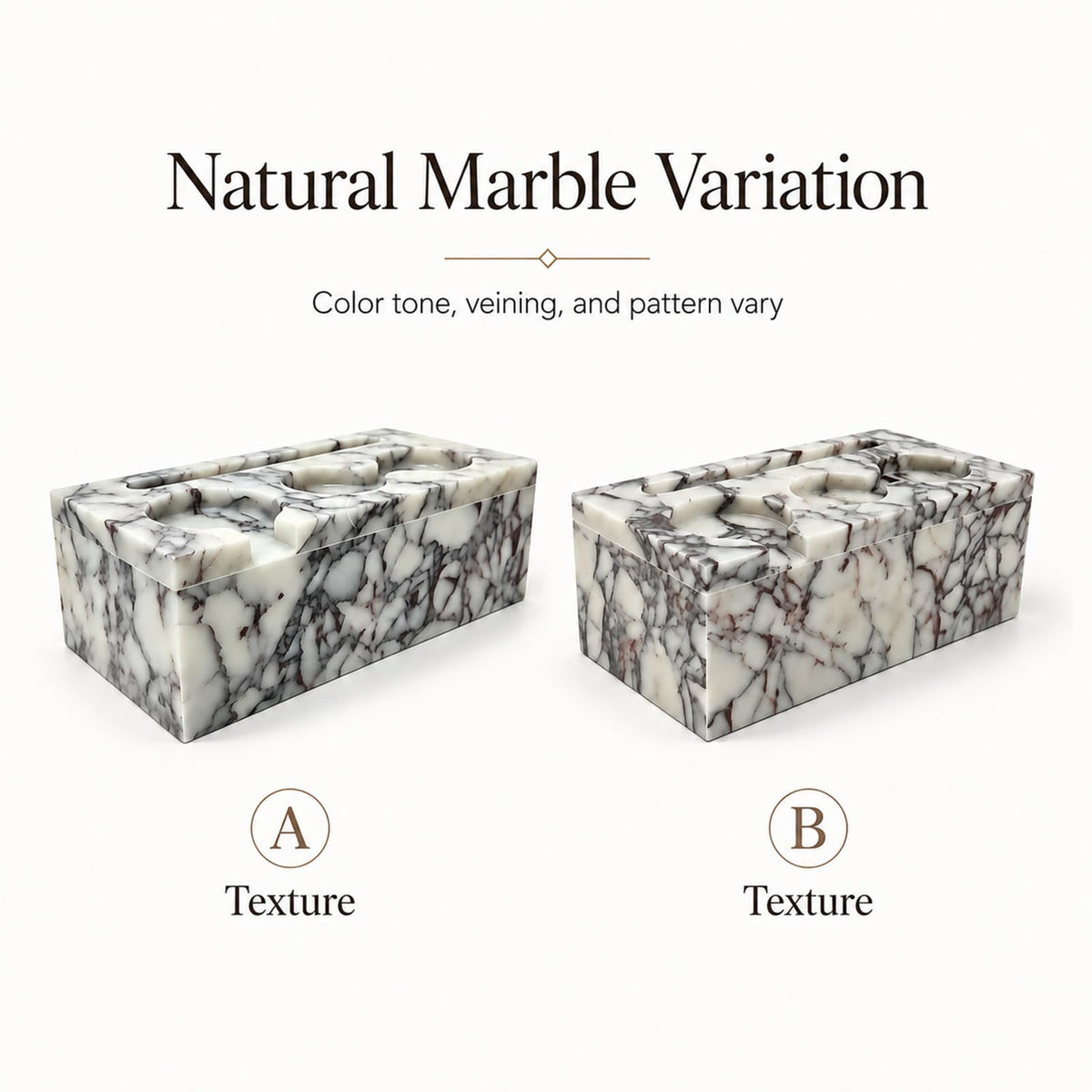 Natural Marble Espresso Tamping Station for 51mm and 53mm