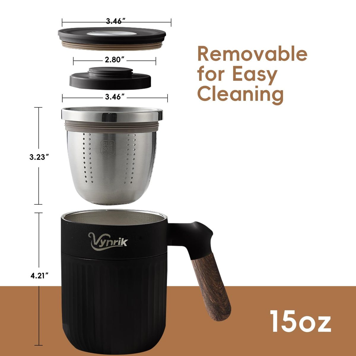 Tea Infuser Cup Doubles As Insulated Coffee Mug