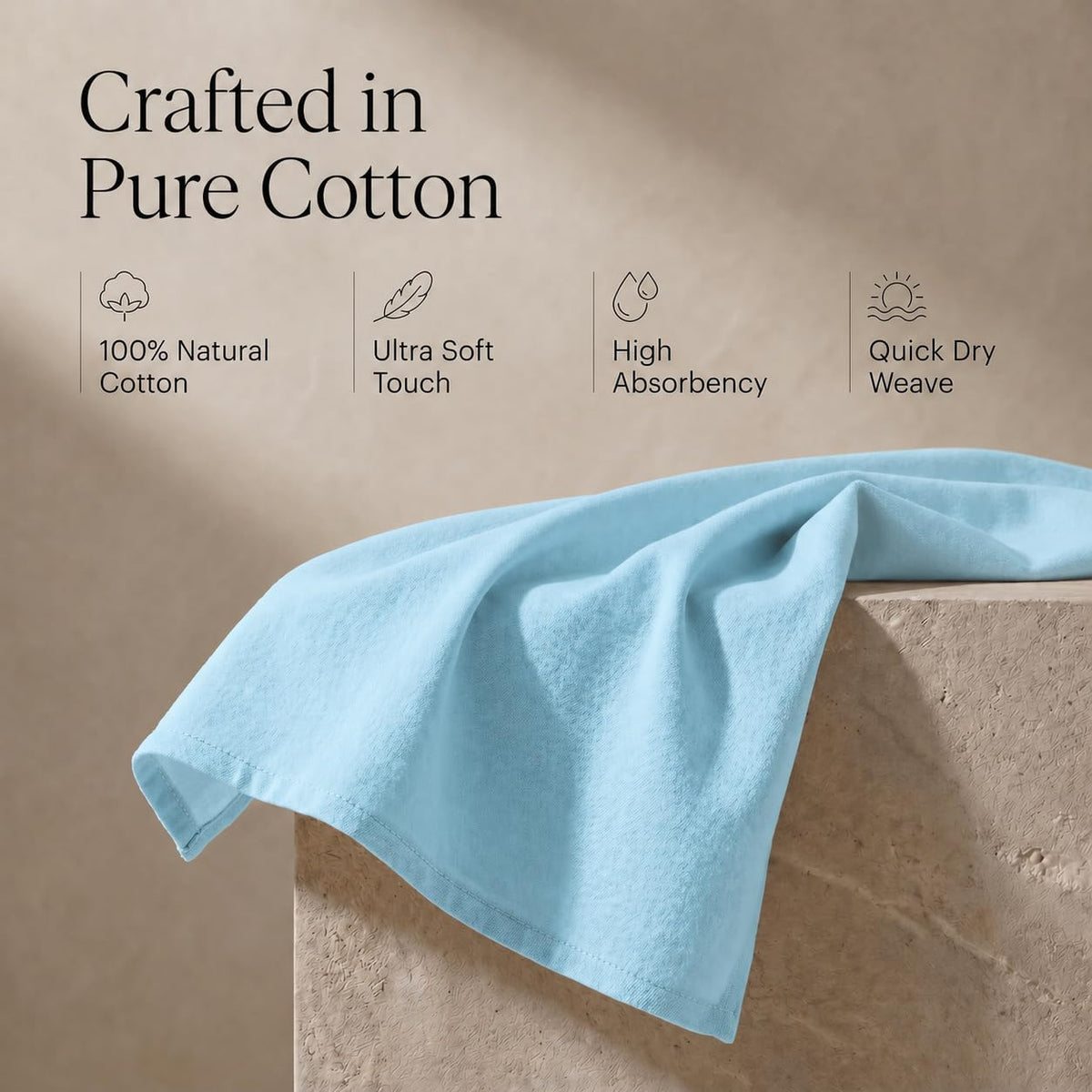 Kitchen Towels Cotton Dish Towels 20”x30” (6 Count)