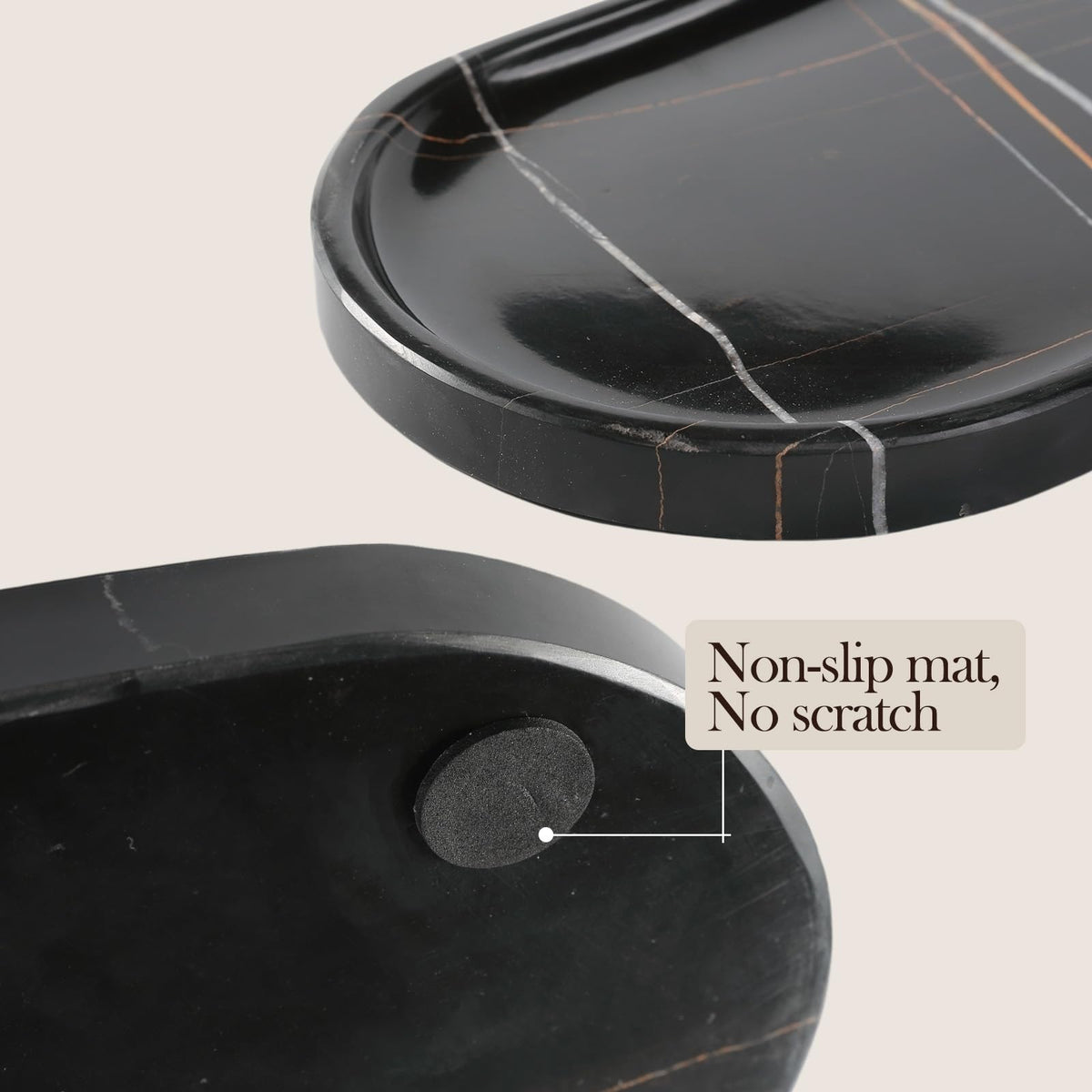 Natural Black Marble Tray