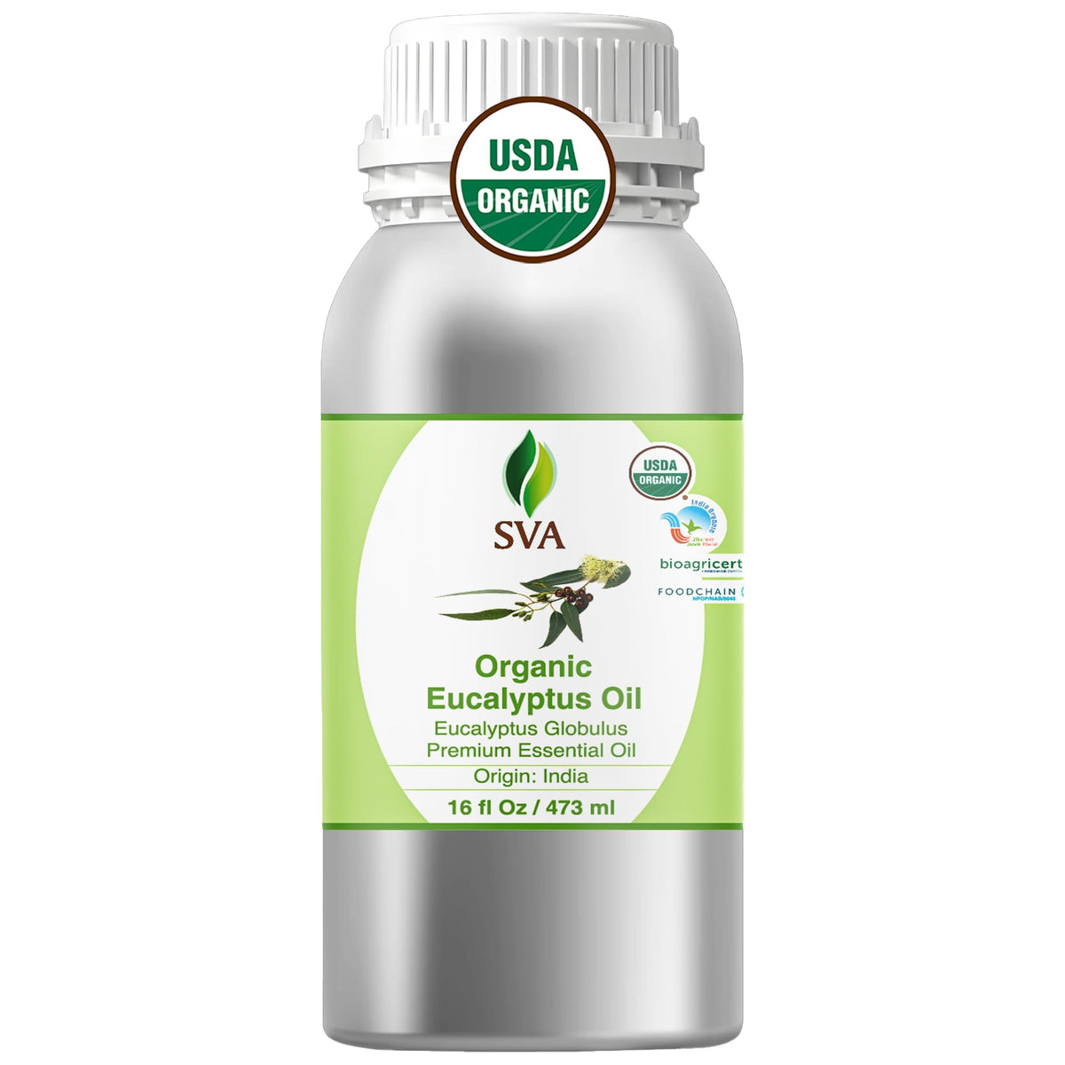 SVA Organic Eucalyptus Essential Oil (16 Fl Oz)