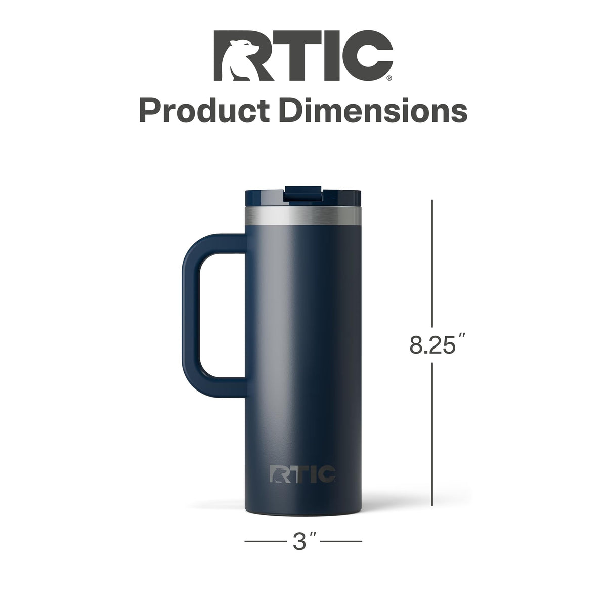 20oz Road Trip Travel Mug with Lid and Handle