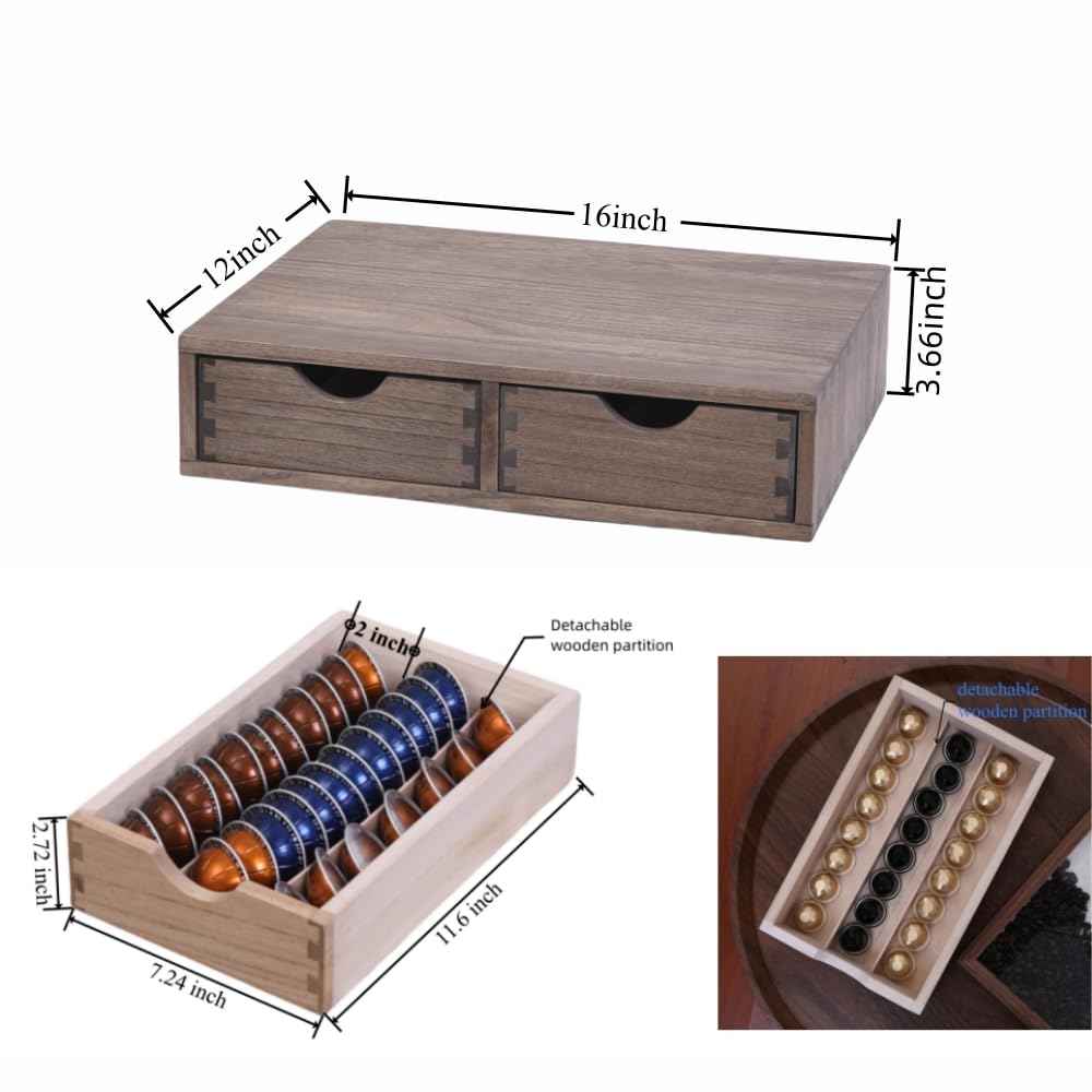 Coffee Pods Storage Drawer Holder for Capsules