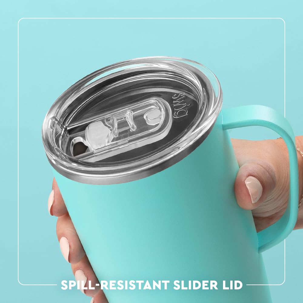 22oz Insulated Travel Mug with Handle & Lid