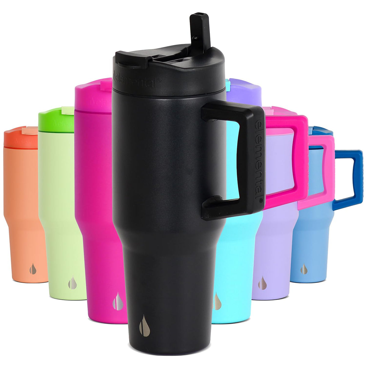 100% Leak Proof 32oz Tumbler with Handle & Straw Travel Mug