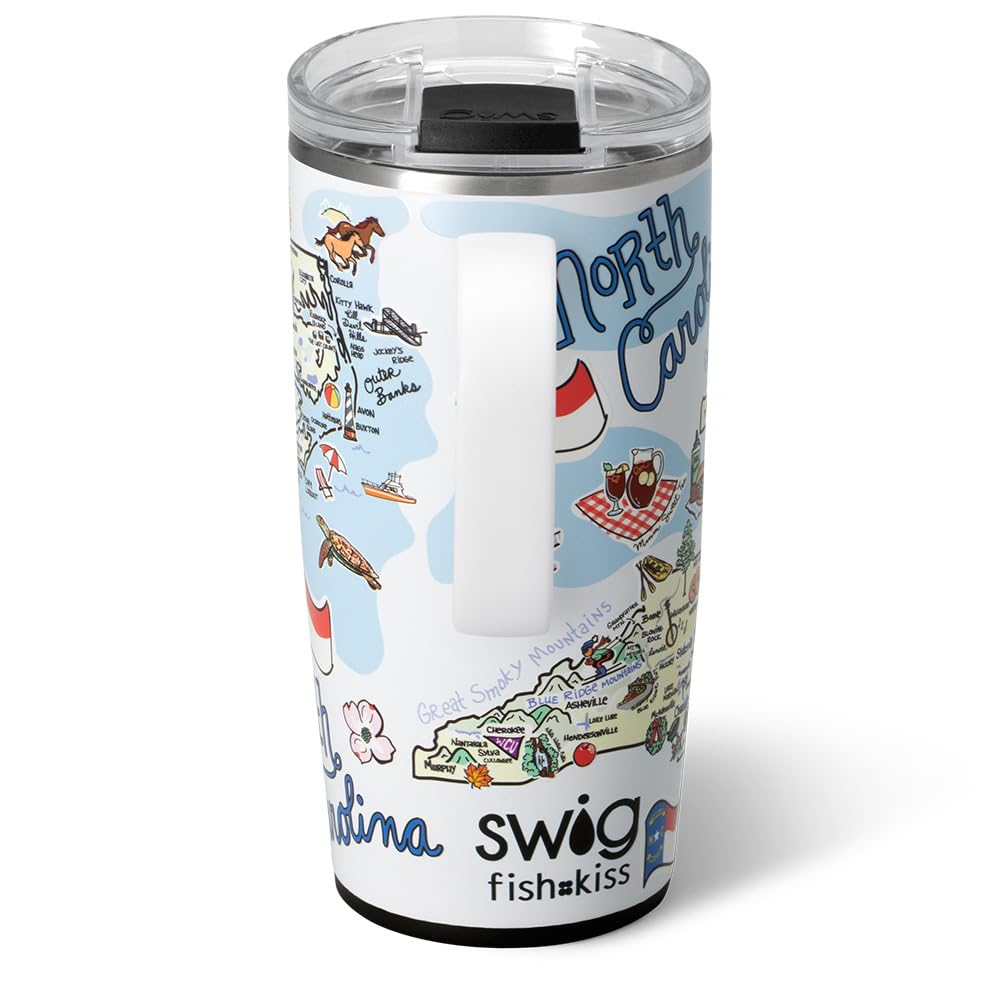 22oz Insulated Travel Mug with Handle & Lid