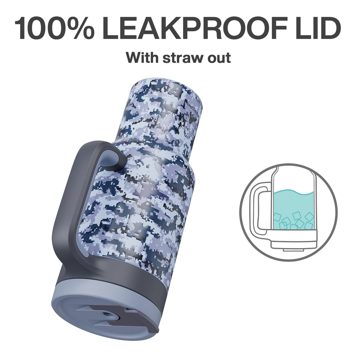 40 oz Camo Tumbler with Handle