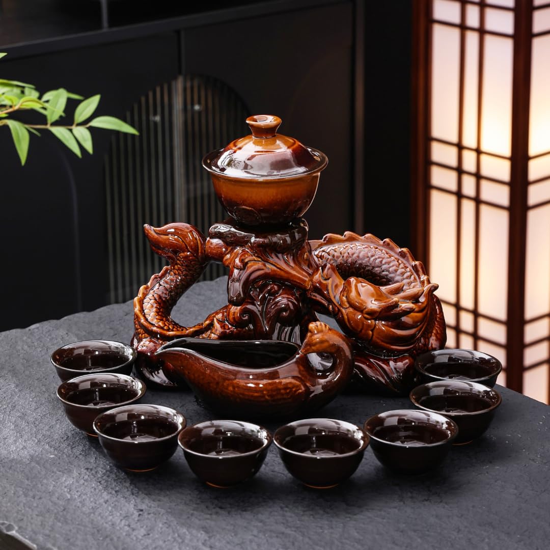 Ceramic Teapot with Infuser Chinese Gongfu Tea Set