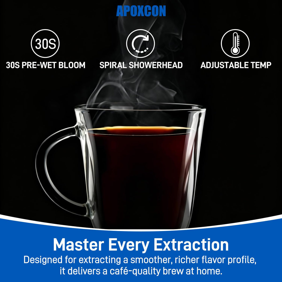 Automatic Drip Coffee Maker for Coffee Enthusiasts (33.814 Fl Oz)