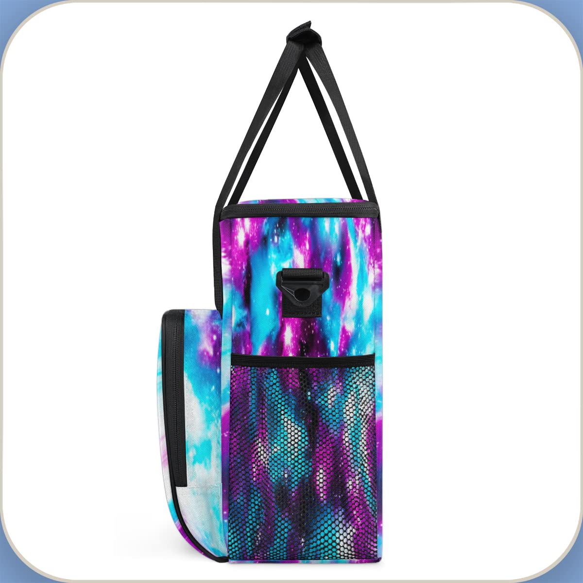 Funny Galaxy Coffee Maker Carring Bag Glitter Space Travel Storage Tote Bag Compatible with Keurig K