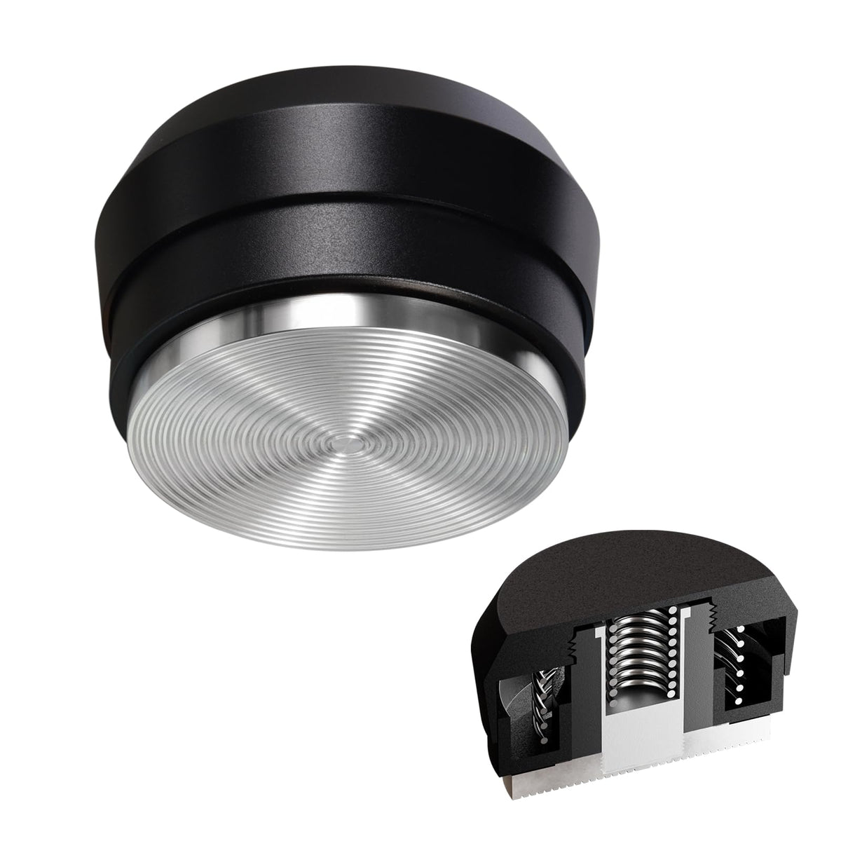 Spring Loaded Palm Tamper Compatible with Breville 54mm Portafilter
