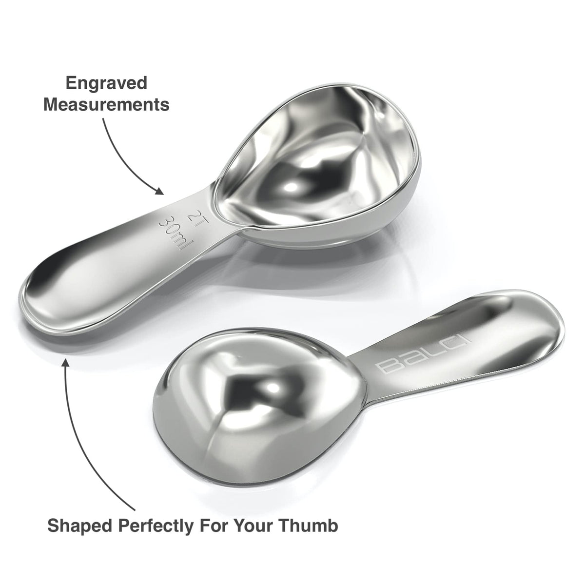 Stainless Steel Coffee Scoop Set (2 Count)