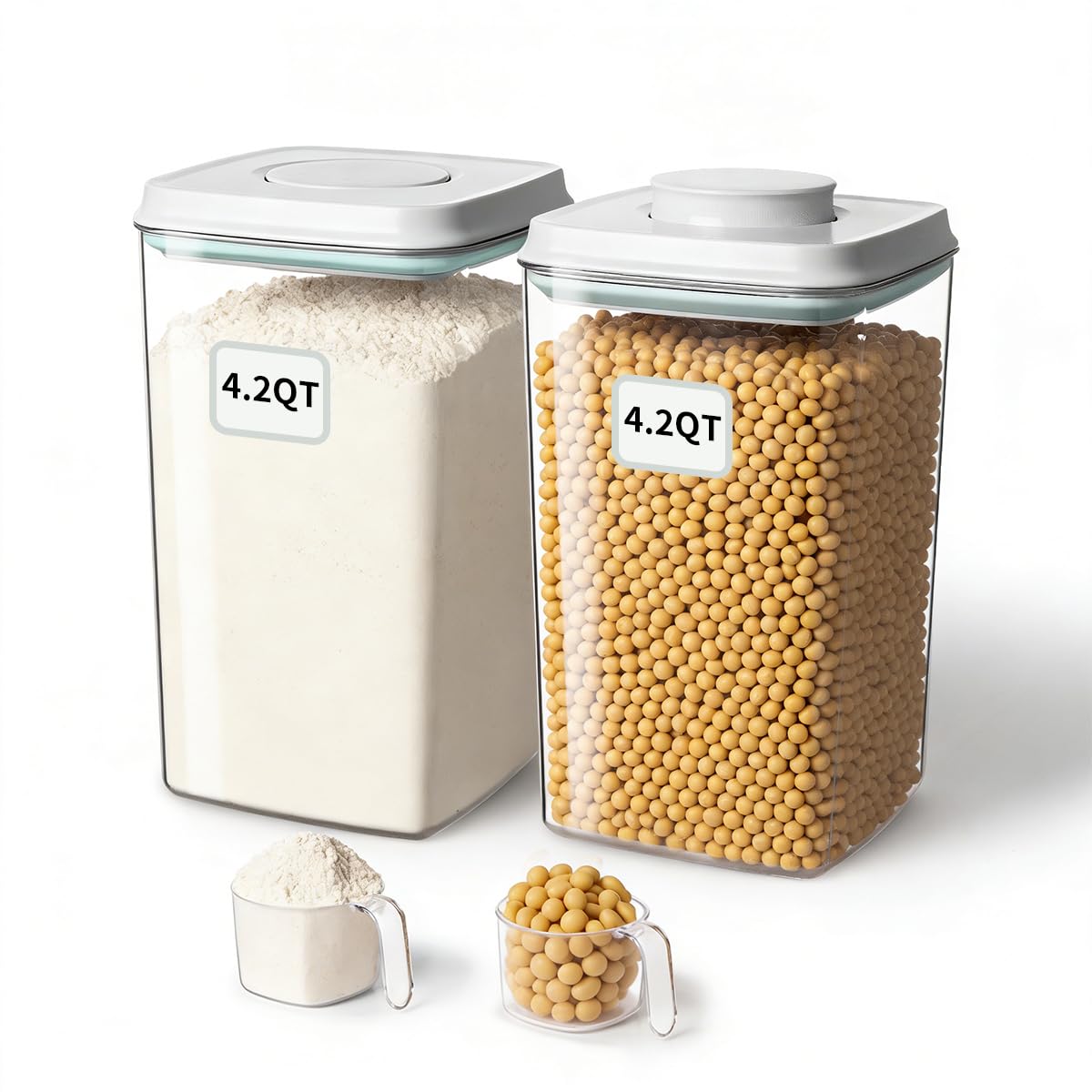 Airtight Food Storage Containers Set with One (2 Count)