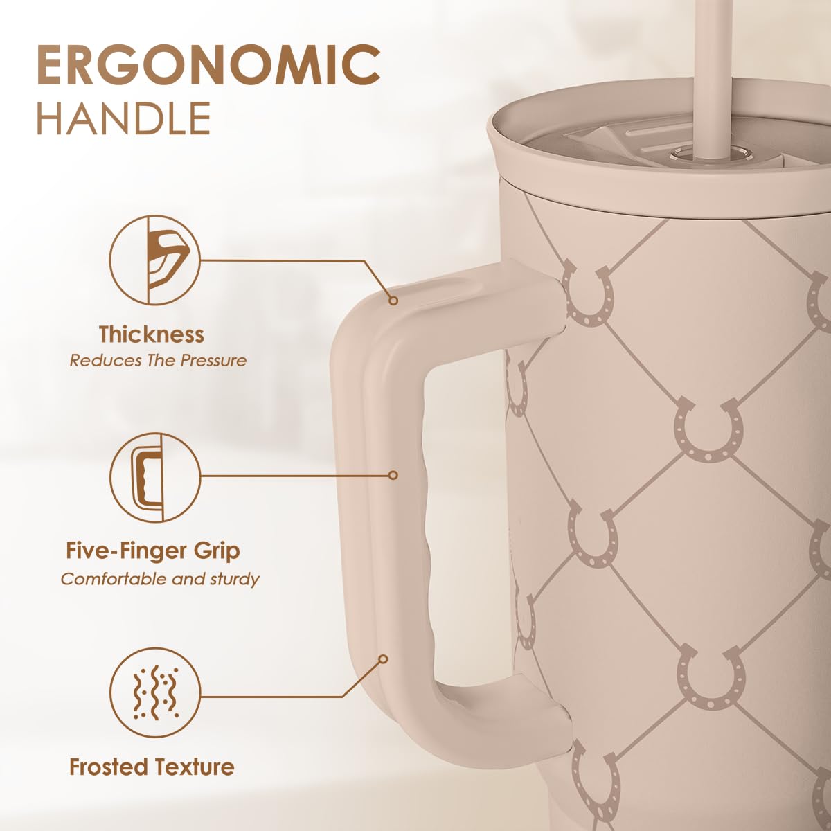Horse Tumbler with Handle