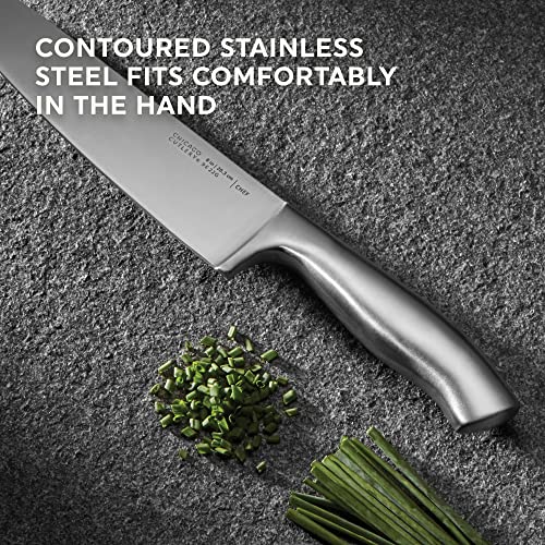 Insignia (13-PC) Kitchen Knife Block Set With Wooden Block, Contoured Handles and Sharp Stainless Steel Professional Chef Knife Set & Scissors