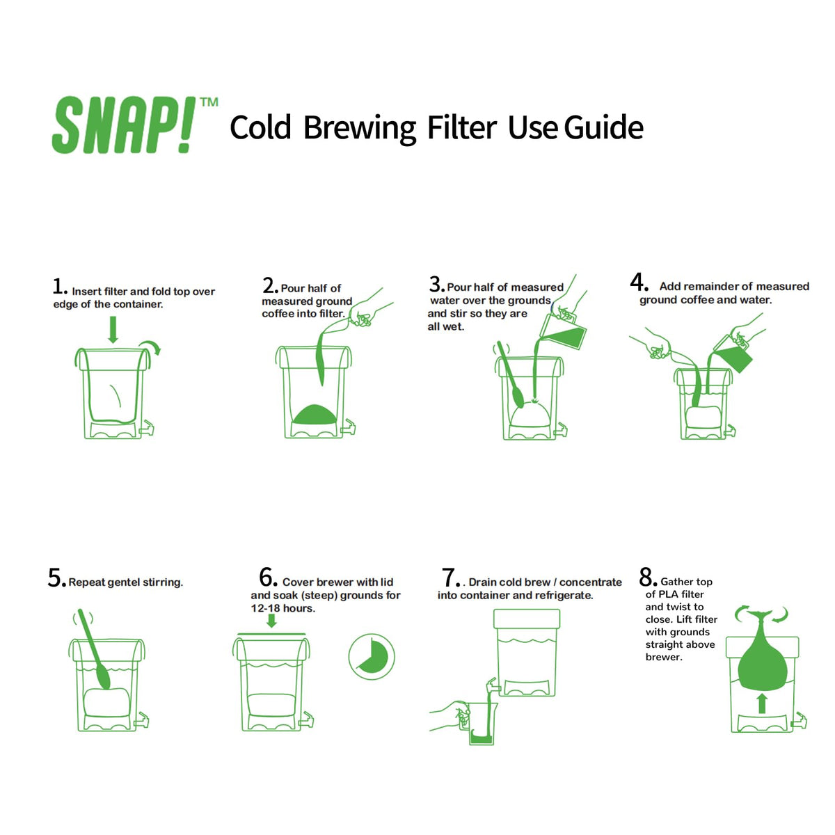 Cold Brew Commercial PLA Filter (50 Count)
