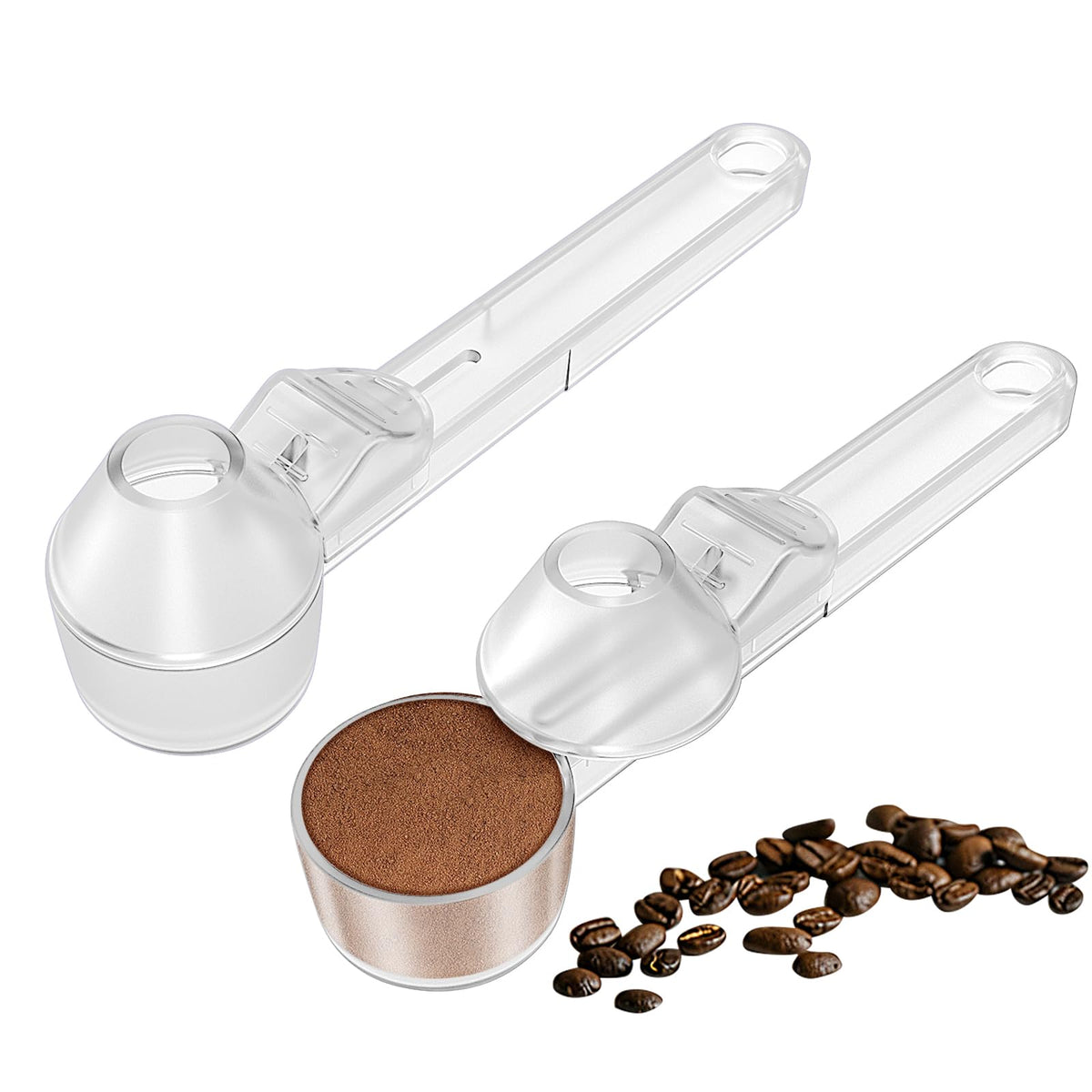 Coffee Scoop & Funnel for Reusable K Cup Refillable Coffee Pods (2 Count)