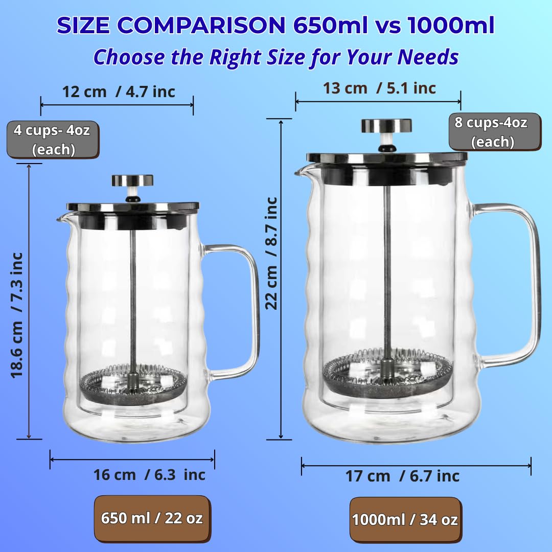 Glass French Press Coffee Maker