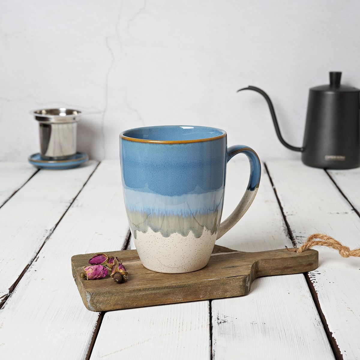 Ceramic Tea Cup with Infuser and Lid