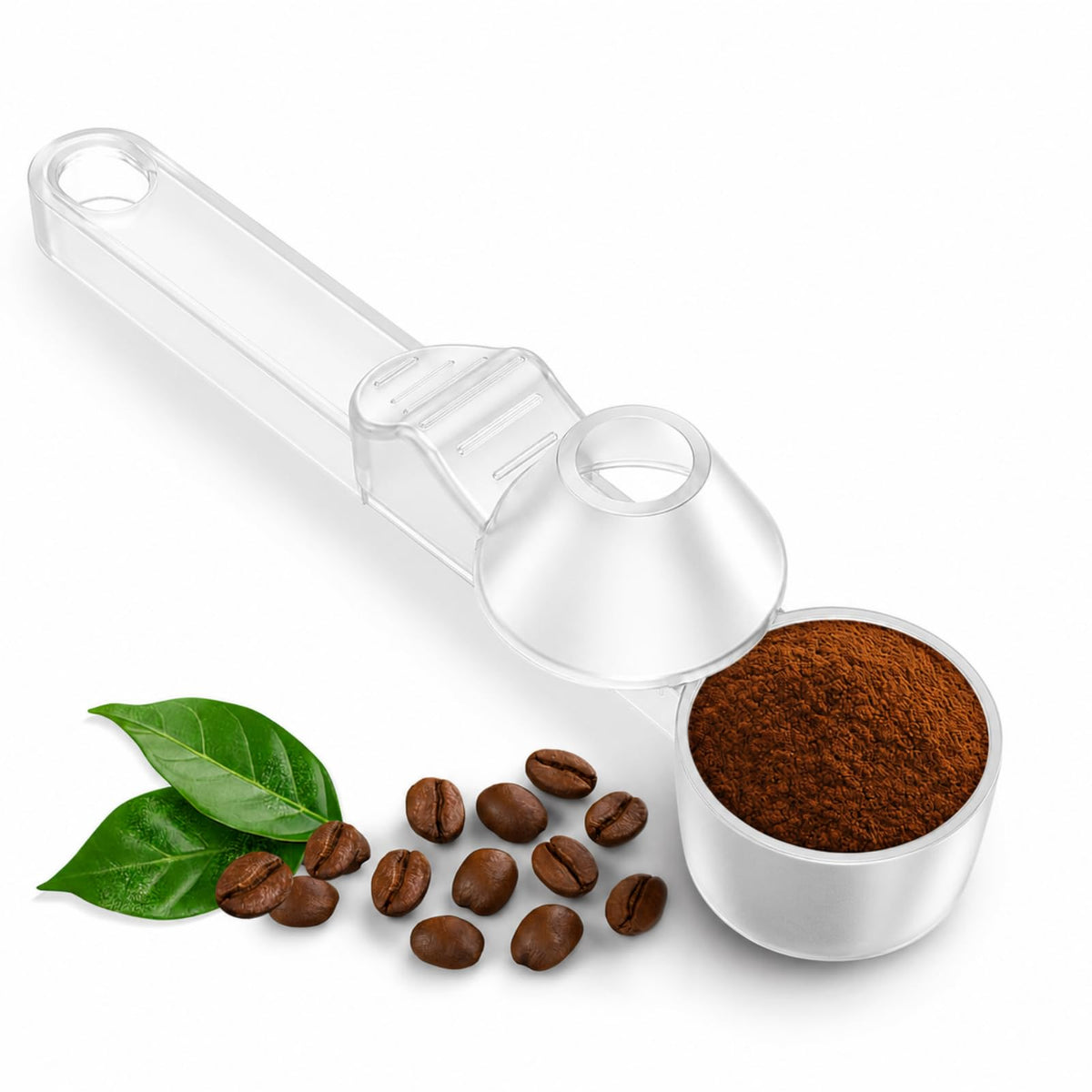 Coffee Scoop with Funnel for Ground Coffee & Protein Powder