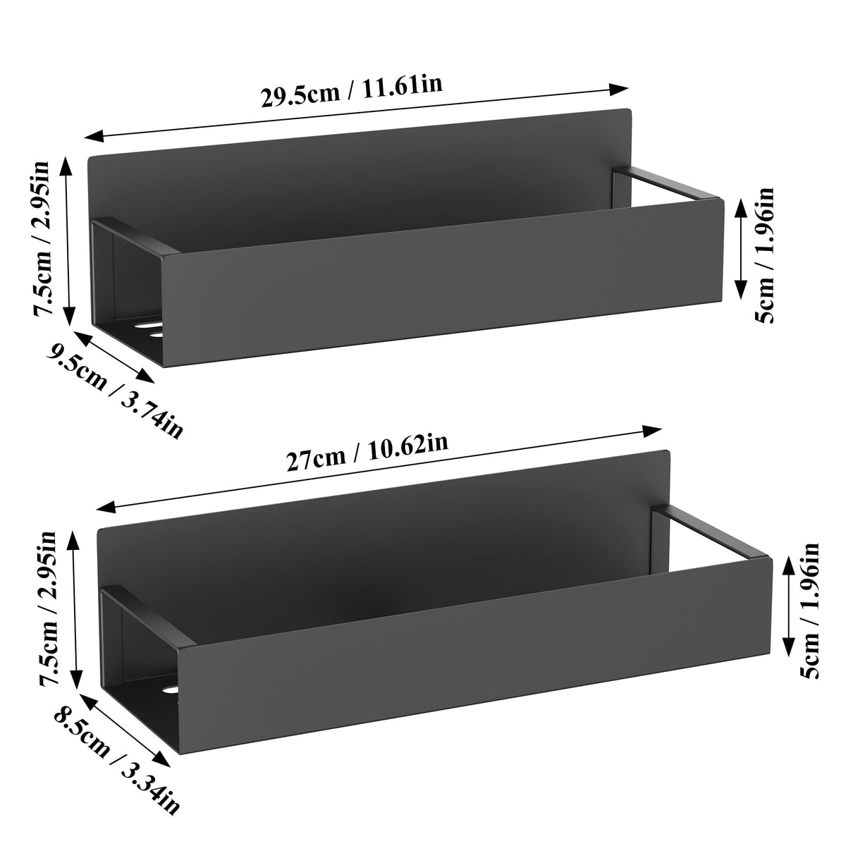 2 Pack Magnetic Spice Storage Rack Organizer for Refrigerator and Oven (2 Count)
