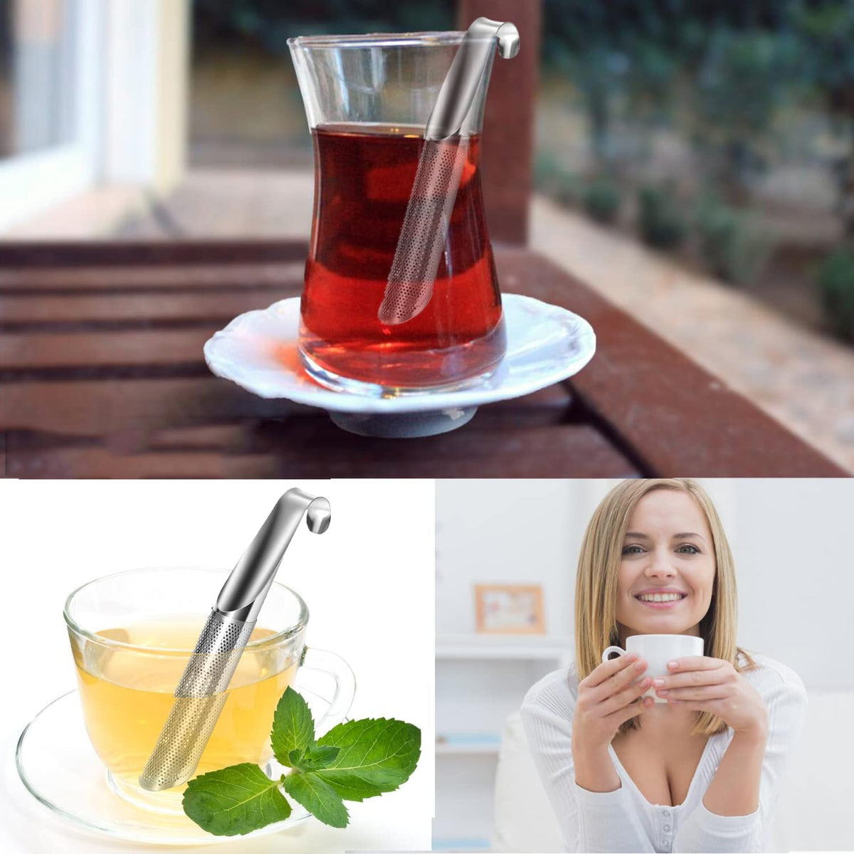 Tea Strainer & Infuser Set (2 Count)