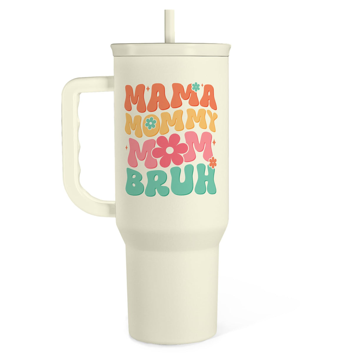 Mom Tumbler with Handle 40oz