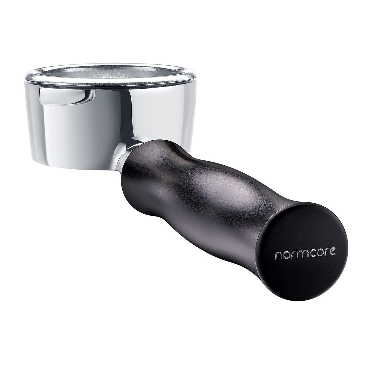 Bottomless Portafilter for Gaggia 58mm with Stainless Steel Head and Filter Basket and Ergonomically Designed Anodized Aluminum Handle