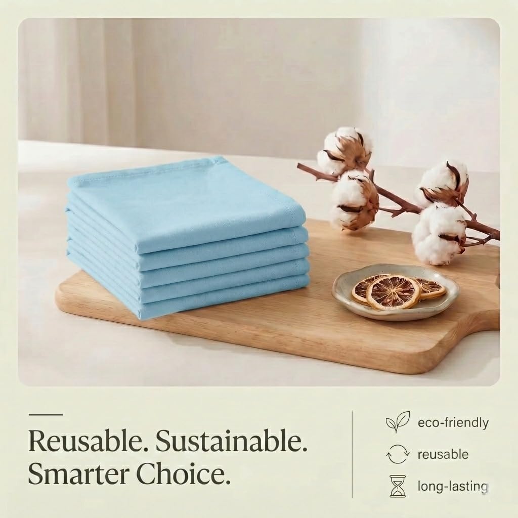 Kitchen Towels Cotton Dish Towels 20”x30” (6 Count)
