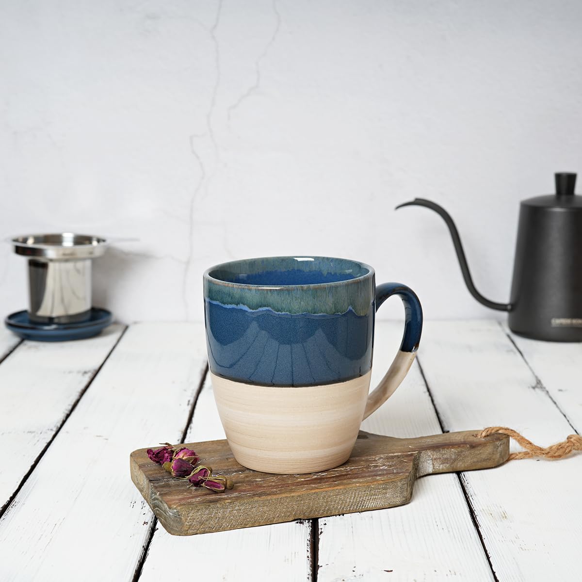 Ceramic Tea Cup with Infuser and Lid